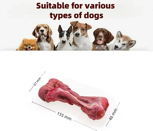 Ultra-Durable Dog Chew Toys for Aggressive Chewers – Indestructible Rubber&Nylon Bones, Tough Chew Toy for Large, Medium&Small Dogs Wear-Resistant,Bite-Proof,to Keep Them Busy