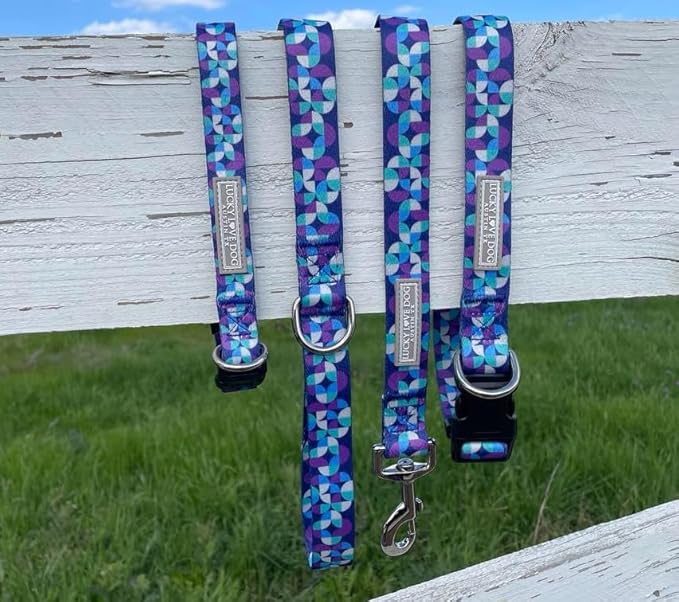 Lucky Love Dog - Adjustable Dog Collar and Leash Set with Easy Click Buckle for Small to Large Dogs, Durable, & Comfortable Collar for Male & Female Dogs, Puppies & Adult Ones - Jasper Combo, Small