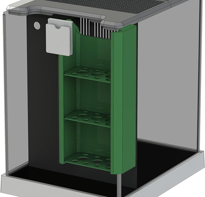 Media Basket for Fluval Spec 2.6 & 5 Gallon Aquarium Kits (III & V), Premium Filter Tray Upgrade (3-Stage)