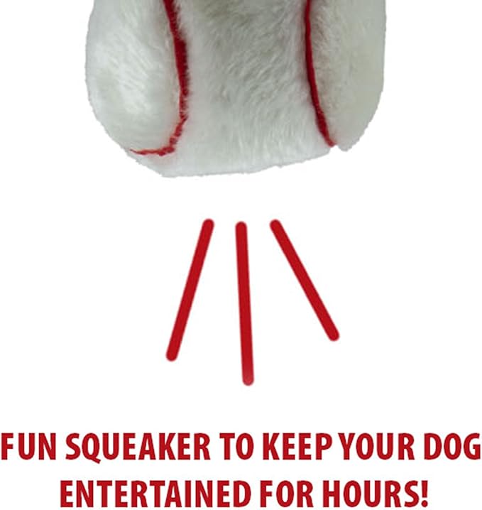 Jeffers Pet Plush Dog Toy with Squeaker, Sports Football 8" - Soft Crinkle Fabric, Safe & Durable, Healthy Fun for Small & Medium Dogs, Interactive Play, Fetch, Tug - Best Gift for Active Games