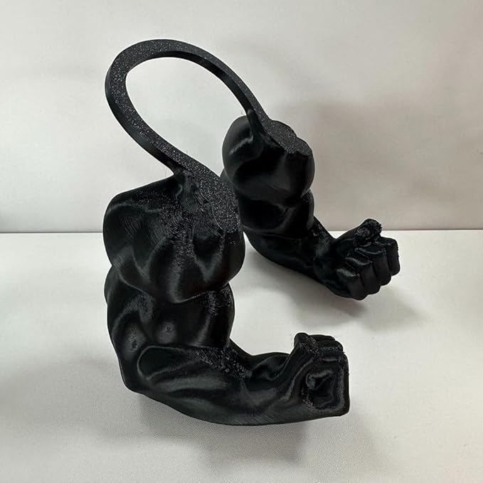 3D Printed Funny Cat Muscle Arms-Halloween Cosplay Pet Costume for Cats & Small Pets (Black)