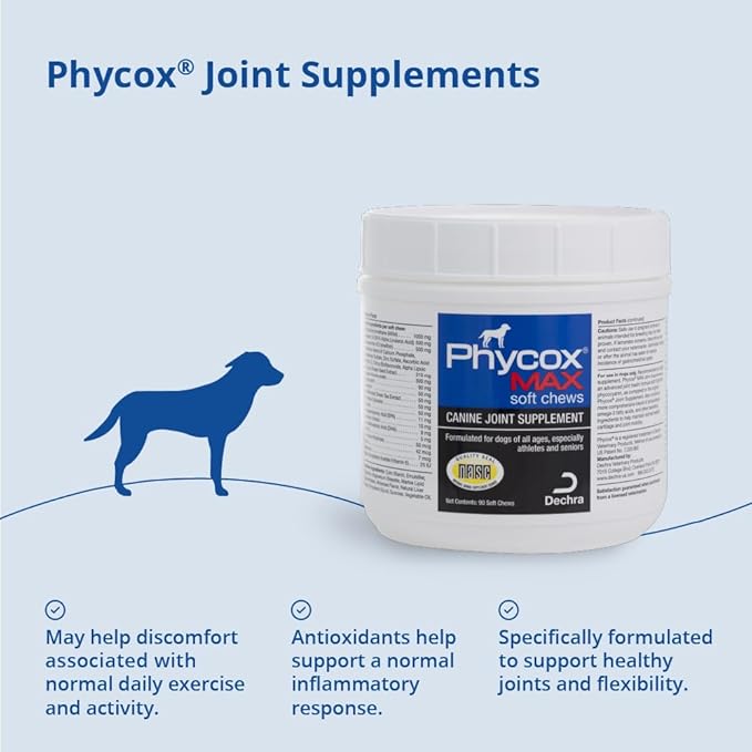MAX Joint Supplement Soft Chews for Dogs, 90 ct