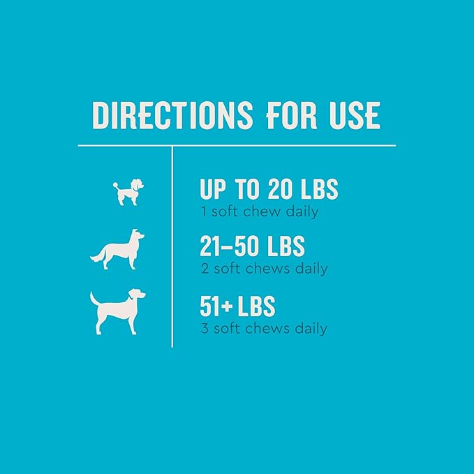 VetIQ 8-in-One Multifunctional Supplement for Dogs, Supports Hip & Joint, Urinary Tract, Immune System, Skin Health and Heart Health, Soft Chews, Made in The USA, 60 Count (Pack of 2)