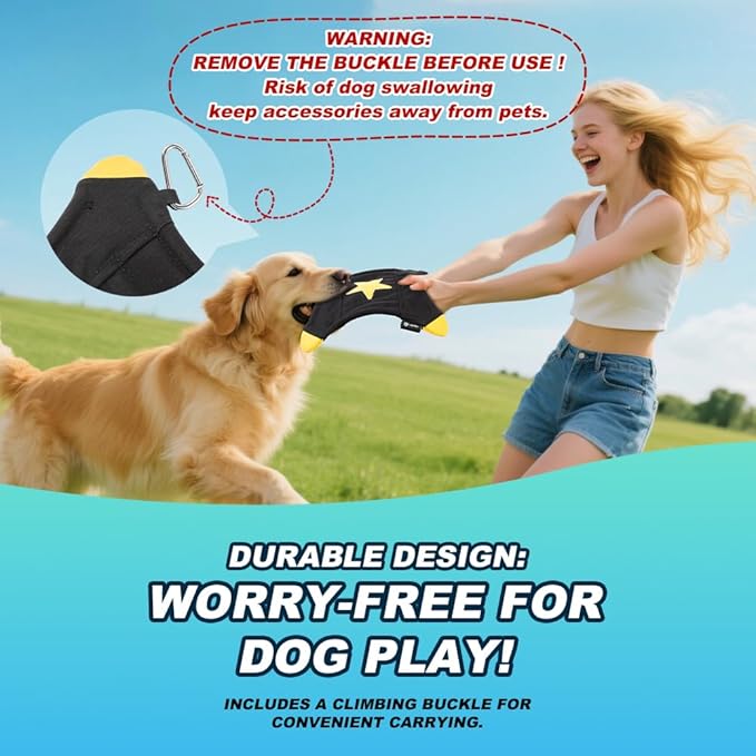 TSPRO Tactical Dog Flying Disc 9 Inch for Medium to Large Dogs & Aggressive Chewers, Durable Nylon Arched Flyer, Water-Floating, Lightweight & Portable for Indoor/Outdoor Play & Training (Black)