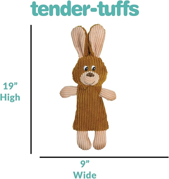 SmartPetLove Snuggle Puppy Tender-Tuffs - Whisper Rabbit Water Bottle Dog Toy - Bottle Cover Dog Toy