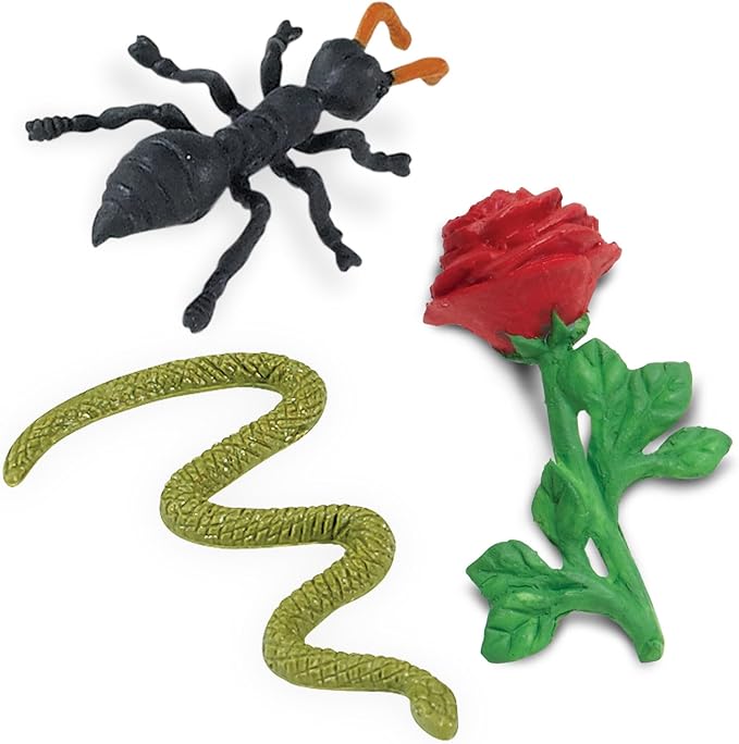 Safari Ltd. Garden Fun Pack - Mini Figures of Garden Animals & Insects - Educational Toy Set for Boys, Girls, and Kids Ages 5+