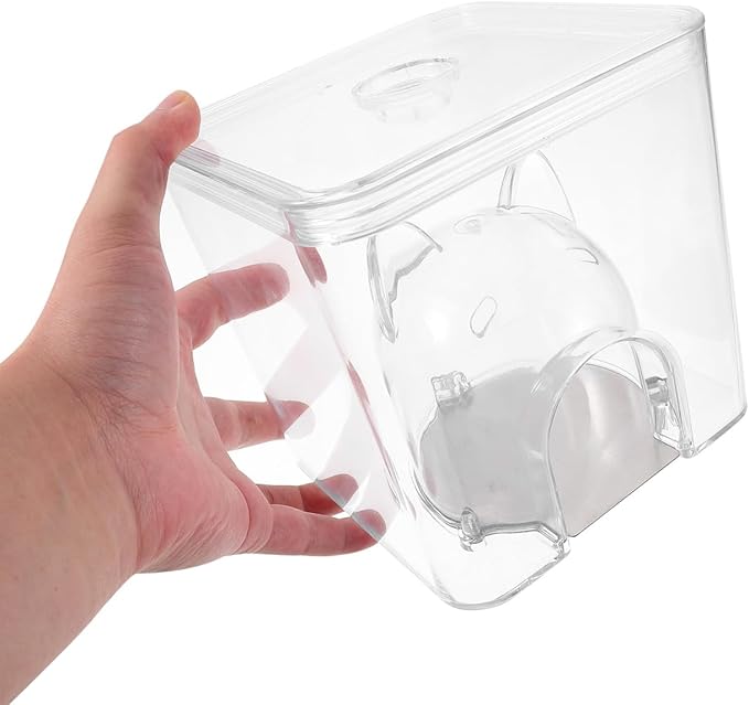 Ice Nest Hamster House - Summer Cooling Hideout for Hamsters Guinea Pigs and Small Pets Unique Transparent Design 5.5In Cooling Pad