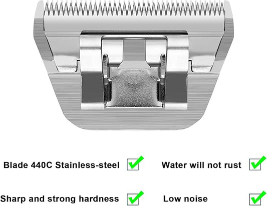 Detachable Pet Dog Grooming Blades-Size 30W Dog Grooming Wide Blade,Cutting length 1/100",Compatible with A***s,Oster A5,Wahl km10 Clippers