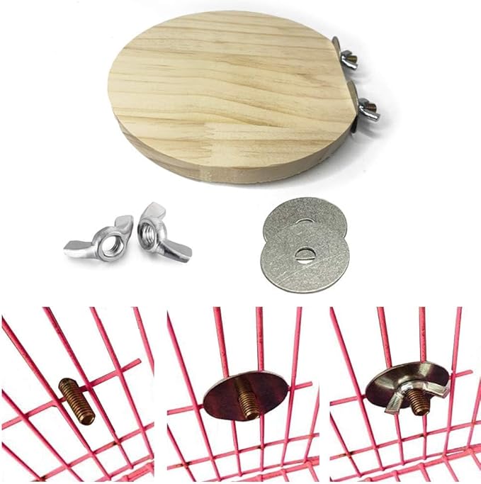 Hamiledyi Wooden Hamster Cage Platform Set 4Pcs Bird Wood Platform Hamster Rat Gerbil Mice Cage Accessories Platform Wood Perch Stand Board Habitat for Syrian Dwarf Hamsters Small Animals