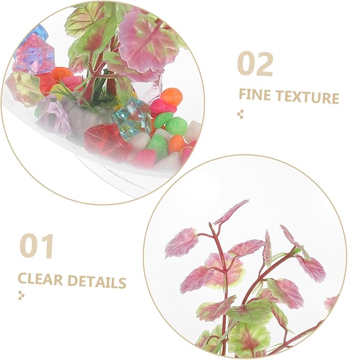 Acrylic Wall-Mounted Fish Bowl Betta Aquarium Multipurpose Wall Planter