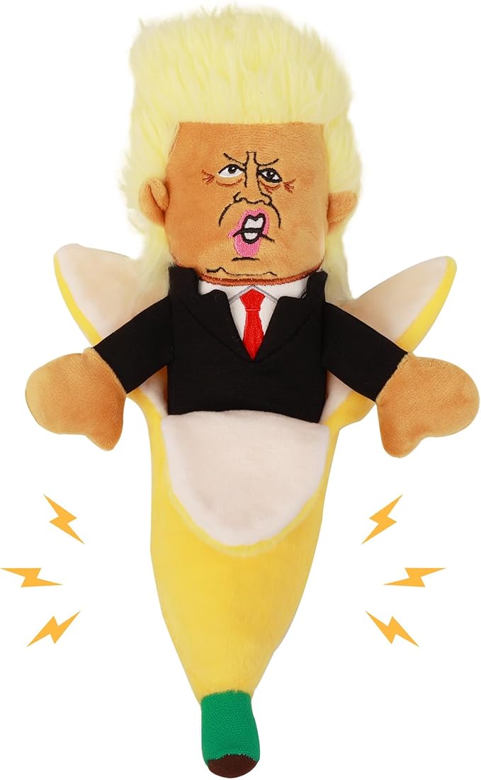 Squeaky Dog Toys with Crinkle Paper Funny Plush Dog Toy Fit Small Medium Large Dogs Hilarious Interactive Dog Toys for Dog Entertainment