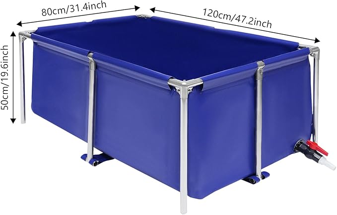 Aquarium Fish Water Tank Ornamental Swimming Pool Koi Breeding Pond