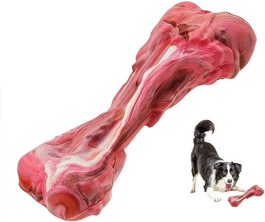 Ultra-Durable Dog Chew Toys for Aggressive Chewers – Indestructible Rubber&Nylon Bones, Tough Chew Toy for Large, Medium&Small Dogs Wear-Resistant,Bite-Proof,to Keep Them Busy