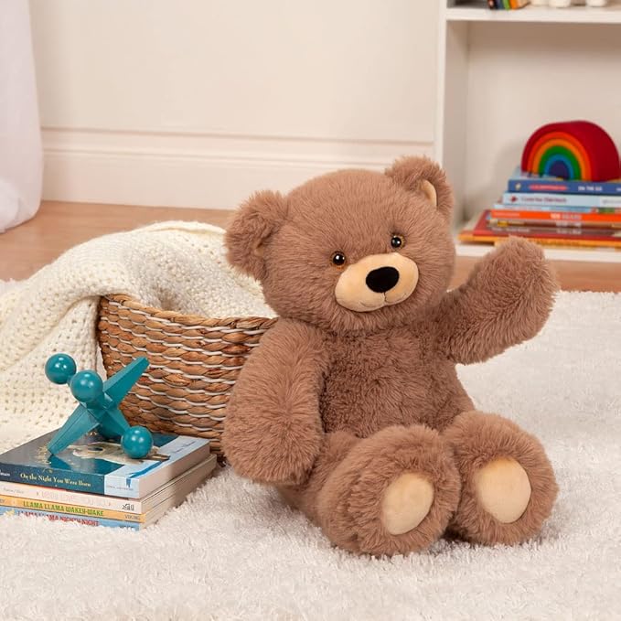 Vermont Teddy Bear Cuddly Soft – 18 Inch Brown Bear Stuffed Animal, Oh So Soft Plush Toy, Adorable Gift for All Ages
