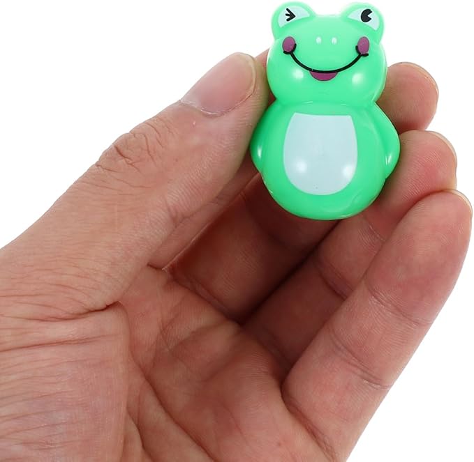 24Pcs Mini Animal Tumblers - Assorted Color Tiny Figurines for Kids Ideal for Party Favors Classroom Rewards and Imaginative Play