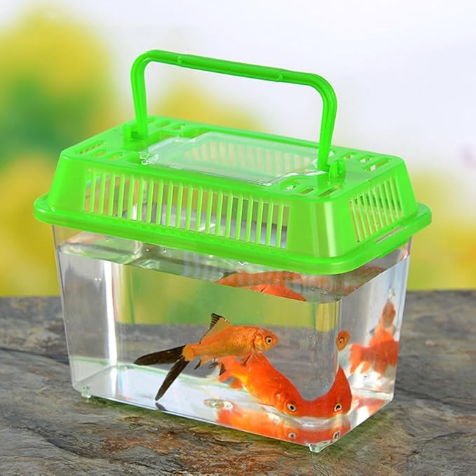 FRCOLOR 2pcs Plastic Turtle Fish Tank Turtle Aquarium Acrylic Reptile cage Amphibians Habitat Clear Reptile Breed Container Gecko Habitat Glass Container Tank Household breeding Box