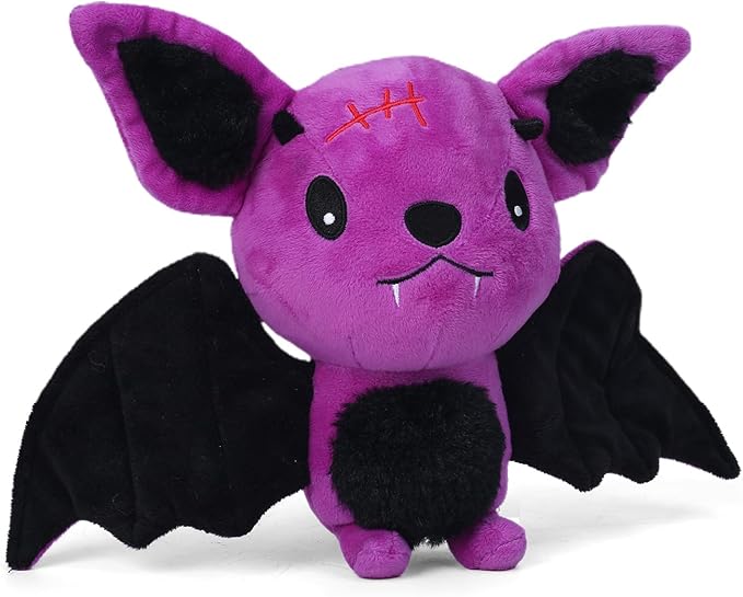 Blnboimrun Halloween Dog Toys for Aggressive Chewers, Squeaky Plush Bat with Crinkle Paper, Durable Interactive Chew Toys for Small, Medium & Large Dogs, Indoor Outdoor Play Pet Gift