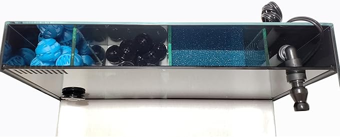 LIFEGARD Low Iron Ultra Clear 24 Gallon Crystal Aquarium with Built in Back Filter – 45° Beveled Edge, Rimless Glass, Rectangular Style with Directional Jet Flow