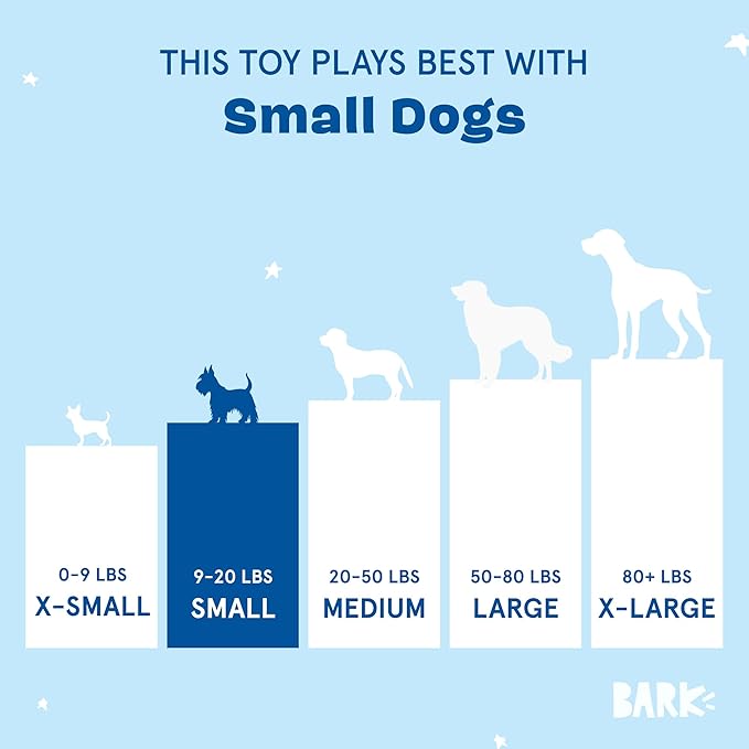 Barkbox Dog Toy 2 in 1 Interactive Plush Exterior with Squeaker & Crinkle Material, Tearable Dog Toy with Squeaky Spikey Ball Inside, Ideal for Toy Destroyers - Penny The Pineapple, Small