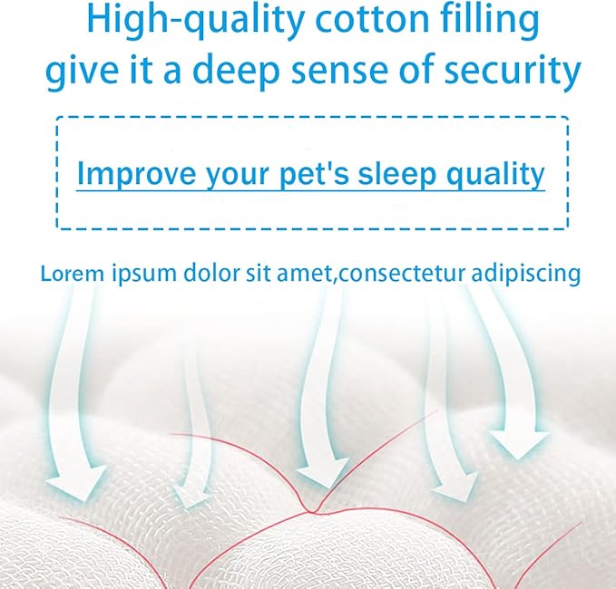Cat Beds for Indoor Cats - Cat Bed Washable 20/24 inches, Dog Beds for Small Medium Dogs, Anti Anxiety Round Fluffy Plush Faux Fur Pet Bed, Thick Bottom (Blue, Medium)