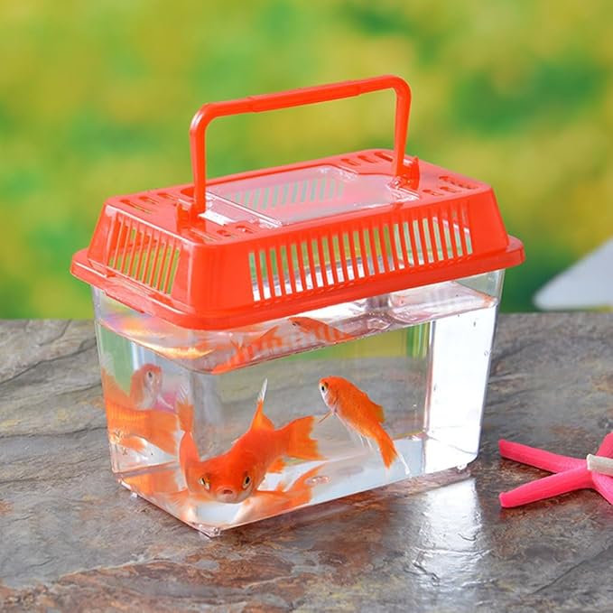 FRCOLOR 2pcs Plastic Turtle Fish Tank Turtle Aquarium Acrylic Reptile cage Amphibians Habitat Clear Reptile Breed Container Gecko Habitat Glass Container Tank Household breeding Box
