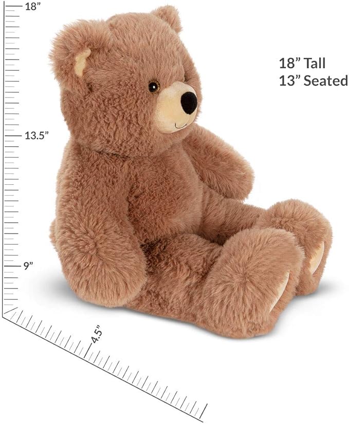 Vermont Teddy Bear Cuddly Soft – 18 Inch Brown Bear Stuffed Animal, Oh So Soft Plush Toy, Adorable Gift for All Ages