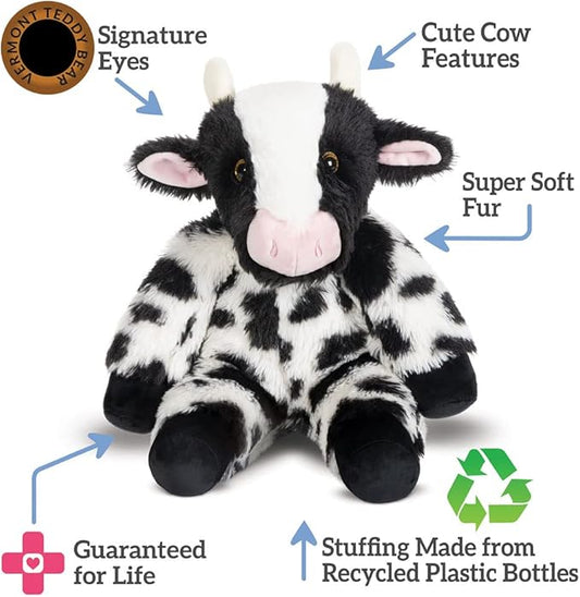 Vermont Teddy Bear Cow Plush - Cow Stuffed Animals, 18 Inch