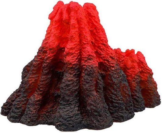 Tank Decoration Volcano Ornament Aquarium Decorations Volcanic Stone for Fish Tank (L)