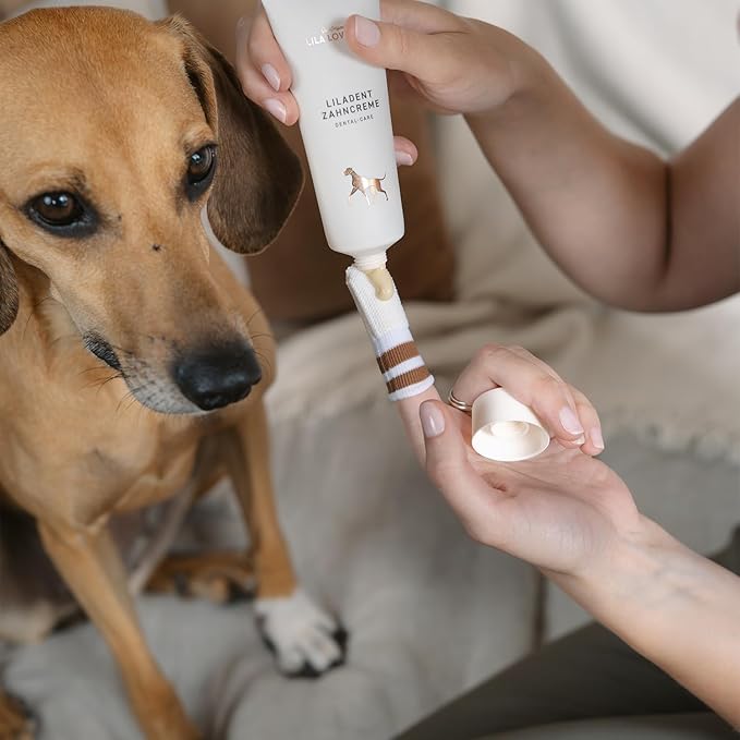 Toothpaste for Dogs - Natural Tooth Cleaning with Coconut Oil, Turmeric & Papaya Extract, Gentle & Effective, for Plaque, Tartar & Bad Breath, LILADENT Dental-Care Mineral by LILA LOVES IT, 75 ml