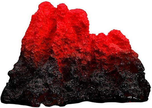 Tank Decoration Volcano Ornament Aquarium Decorations Volcanic Stone for Fish Tank (S)