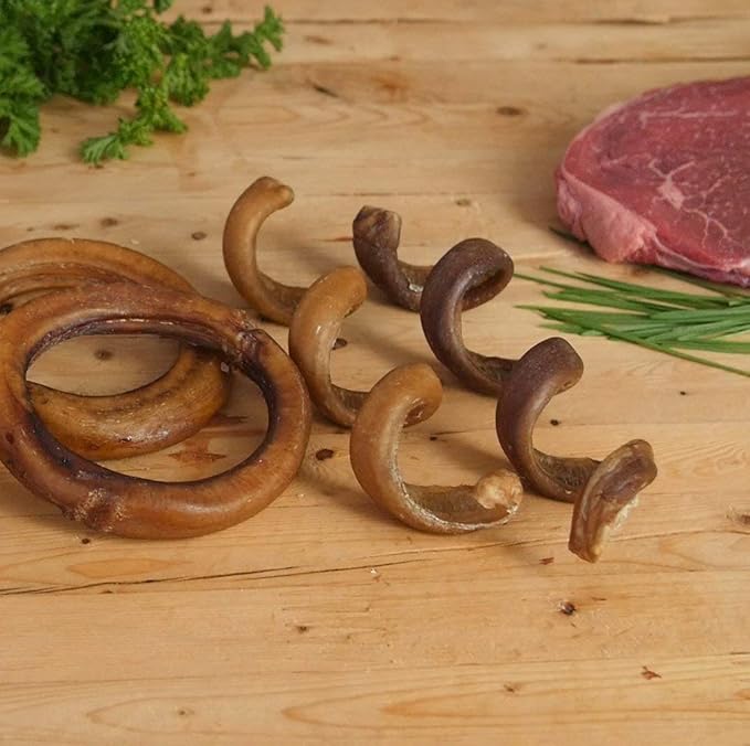 Pawstruck All-Natural 6" Bully Stick Springs for Dogs - Fun, Challenging, Rawhide-Free, 100% Beef, Single Ingredient Chew Bones - Fully Digestible, Low Odor - 25 Pack - Packaging May Vary