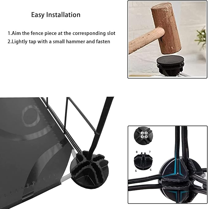 2 Tier Cat Cage Indoor,Removable Metal Kitten Cages Detachable Ferret Playpen Portable DIY Small Animals Collapsible House for Cats Bunny Puppies Guinea Pig Rabbit Hedgehog Rat(Black)