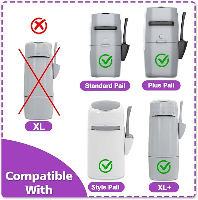 Cat Litter Refill Bags| 4-Pack Cartridges Compatible with Genie Cat Litter Refills Standard,Plus and Style Pail | Superior Odor Control (NOT Compatible with XL)
