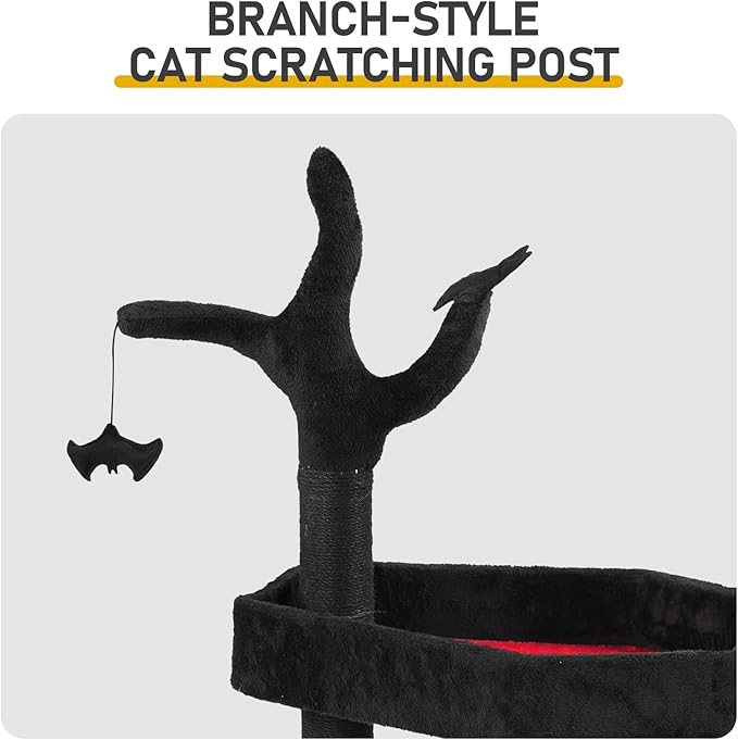70 * 40 * 113 cm Black+red 2 Layers with Branches, Coffin, pet Holiday Supplies