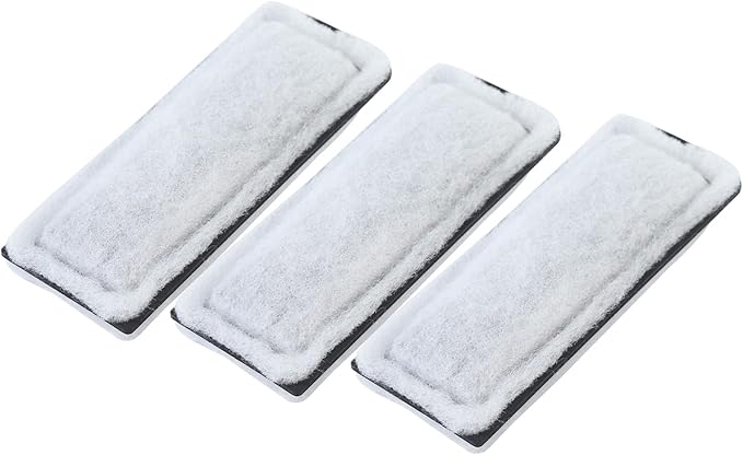 Replacement Fish Tank Filter Cartridges, Suitable Aquarium Filter (10 Gal), 3 Pack, White