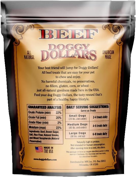 – Natural Gourmet Beef Dog Treats (32oz)