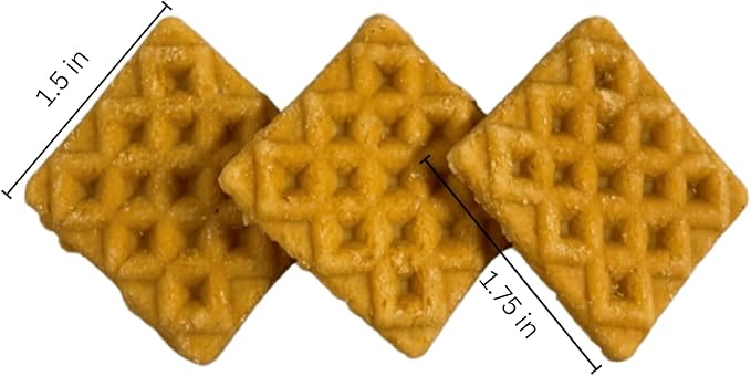 Farmland Traditions Chicken & Waffle Bites, Gluten-Free Dog Treats, Made in USA for All Breeds & Sizes, 1 Pound Bag
