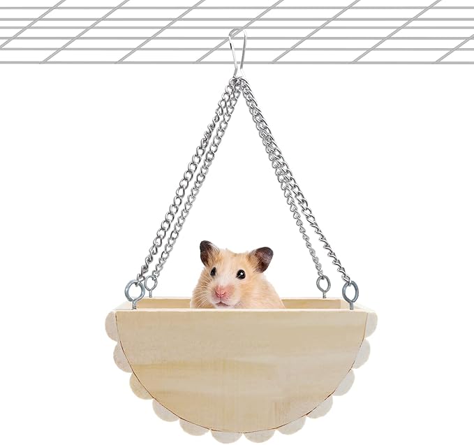 Litewoo Hamster Hideout Chewable Toys Wooden Accessories—— Hammock