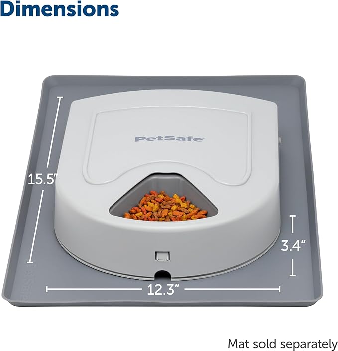 PetSafe Automatic Dog Feeder, 5 Meals, 40 oz Capacity, Plastic, for Dry Food, Multiple Pets (Pack of 2)