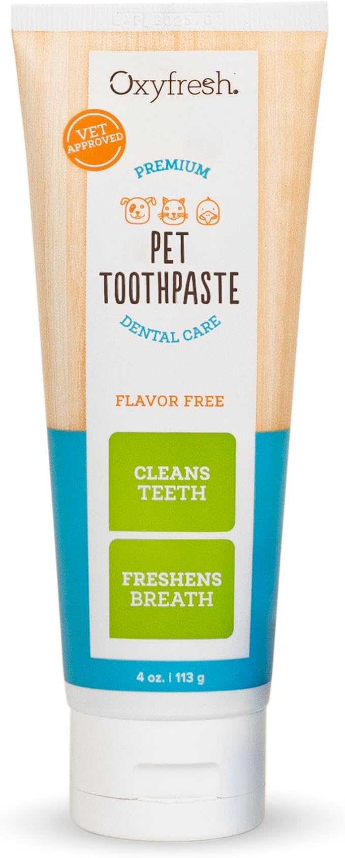 Oxyfresh Premium Cat & Dog Toothpaste - Best Teeth Cleaning Gel Helps Fight Plaque, Tartar and Extreme Bad Cat & Dog Bad Breath - Vet Approved Pet Dental Care Toothpaste - 4oz