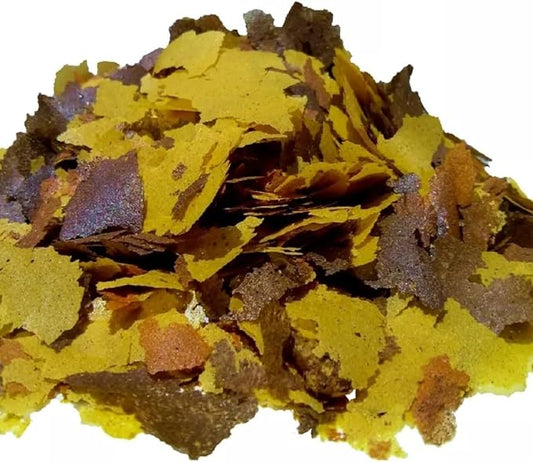 Aquatic Foods Inc. Ultra 40% Silk Worm Color Gloss Enhancing Koi Fish & Pond Goldfish Flakes - Aquatic Foods Premium Tropical Fish. AF Flakes - 1/2 lb