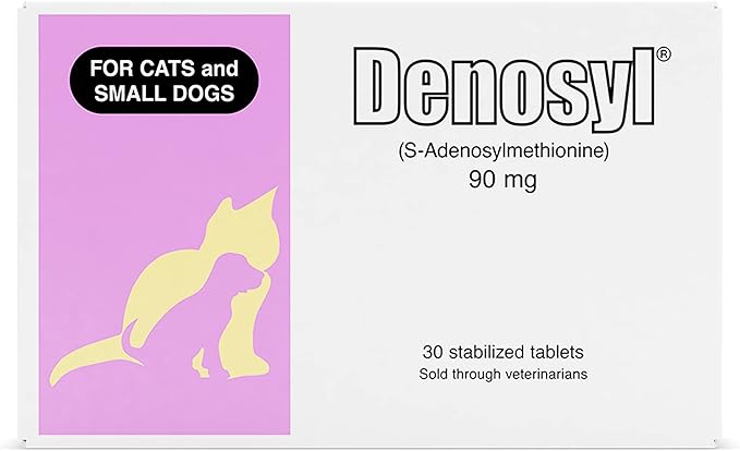 Nutramax Denosyl Liver and Brain Health Supplement for Small Dogs and Cats, With S-Adenosylmethionine (SAMe), 30 Tablets
