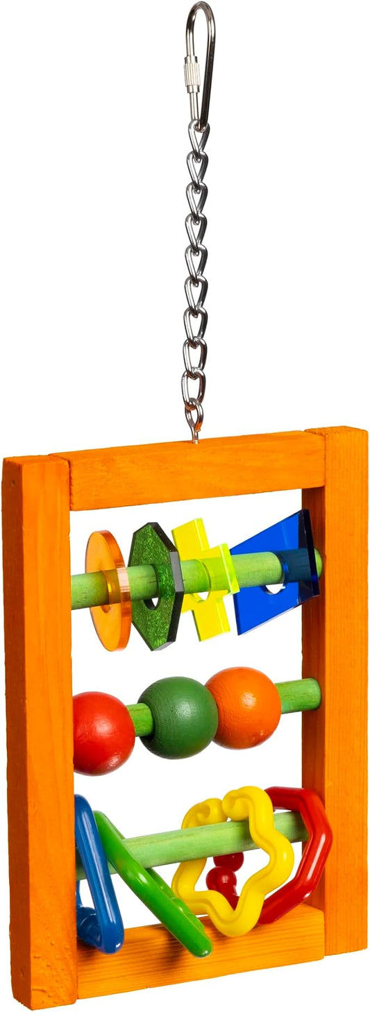 Prevue Pet Products Physical & Mental Bodacious Bites Abacus Bird Toy 60954