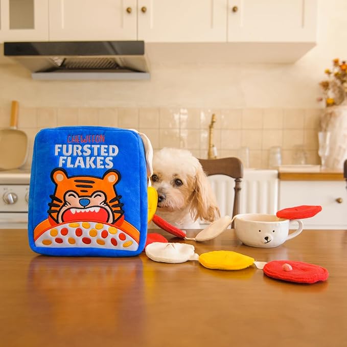 Interactive Dog Toys, Enrichment Snuffle Crinkle Treat Puzzle Toys for Boredom and Mental Stimulating, Nose Work Cereals Dog Toy for Small, Medium and Large Dogs