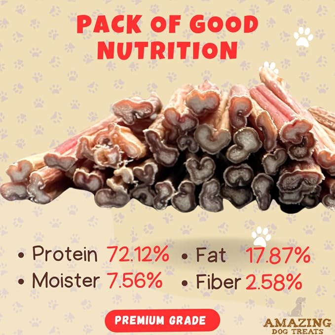 Amazing Dog Treats - 4-6 Inch Variety Bully Sticks (1 lb) - All Natural Rawhide Alternative - Premium Dog Chews - Long Lasting No Hide Chew - 100% Beef - Supports Dental Health