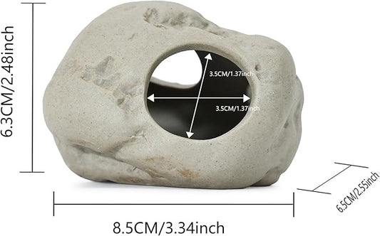 ALEGI Aquarium Rock Cave Decor for Shrimp Cichlid Hiding Breeding (Set 4)