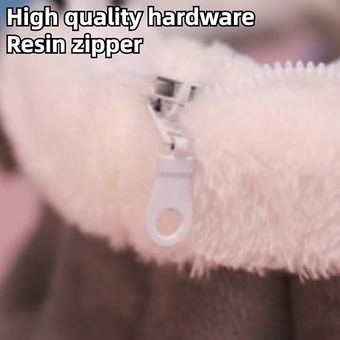Hamster Nest Pet Warm Hamster Guinea Pig Cave Beds with Transparent Cover Small Pet Winter Bed Guinea Pig Hamster Rabbit Sleeping House Plush Cage Accessories (Grey,Large)