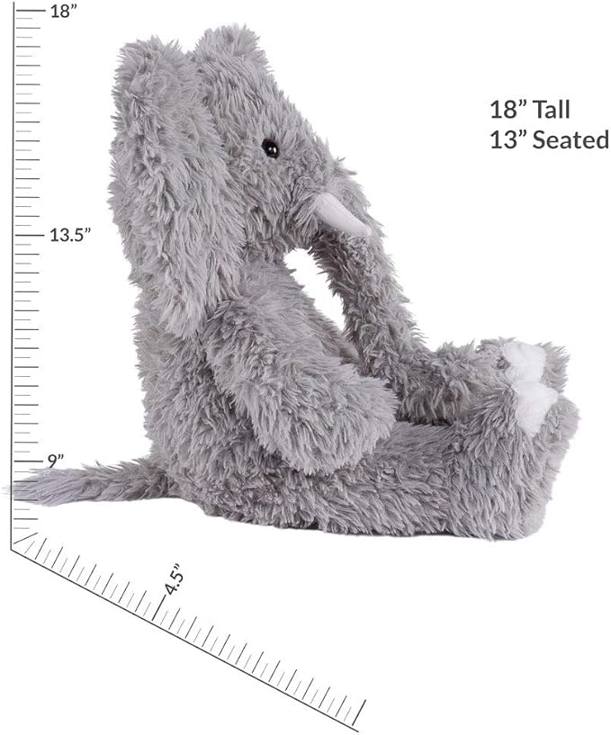 Vermont Teddy Bear Stuffed Elephant - Oh So Soft Elephant Stuffed Animal, Plush Toy, Gray, 18 Inch