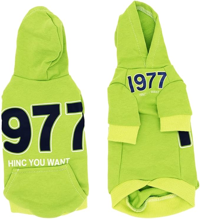 Sphynx Cat Hoodie Sweater, Thick Warm Stratch Soft Cat Hoodie Jacket,Two Legged Warm Fleece Hoodie for cat,Autumn Winter Clothes for Kitten Small Dogs (Bright Green, XXXL(11-14lbs))