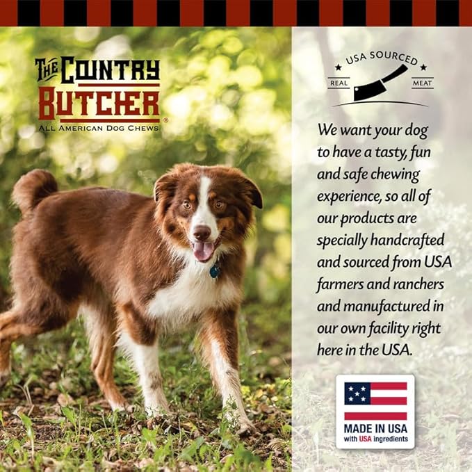 4" Beef Marrow Dog Bones for Aggressive Chewers, Large and Medium Breed Dog Treat, Natural, Tough, Chew Toy, Made in The USA, 3 Count